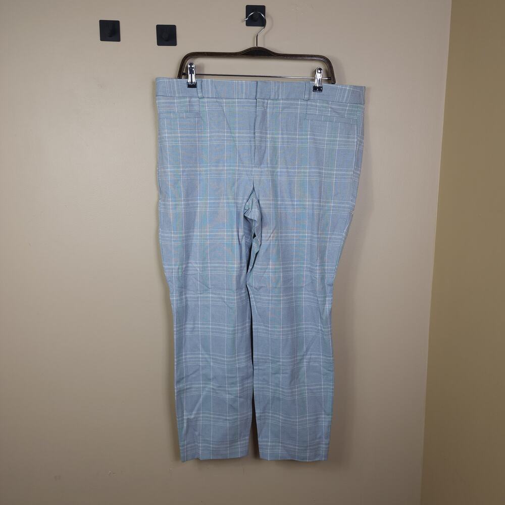 Banana Republic Mid-rise Sloan Skinny Pant in Gray Plaid Size 16